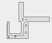 Cエリア通路ラスト